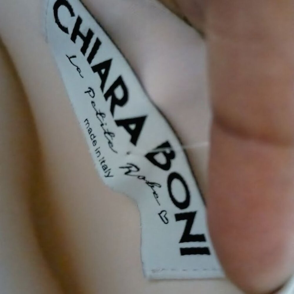 Chiara Boni made in Italy Metallic Gold Gown Size 0 Long Evening Pleated Waist D - Picture 10 of 12